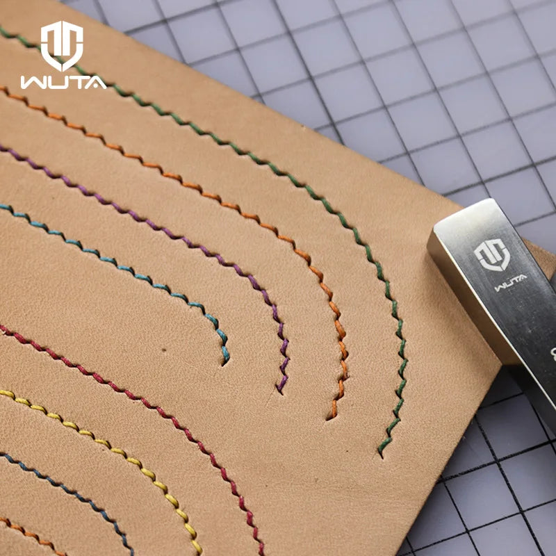 WUTA 1pc High Quality Sharp Leather Chisel French Style Pricking Iron Die-steel Leather Punching Tool Polish-2.7/3.0/3.38/3.85mm