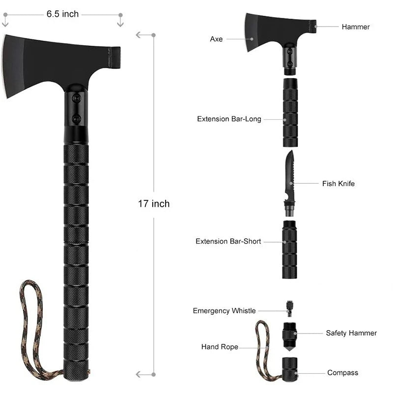 Foldable Tactical Axe Multi Tool Kit Emergency Gear
