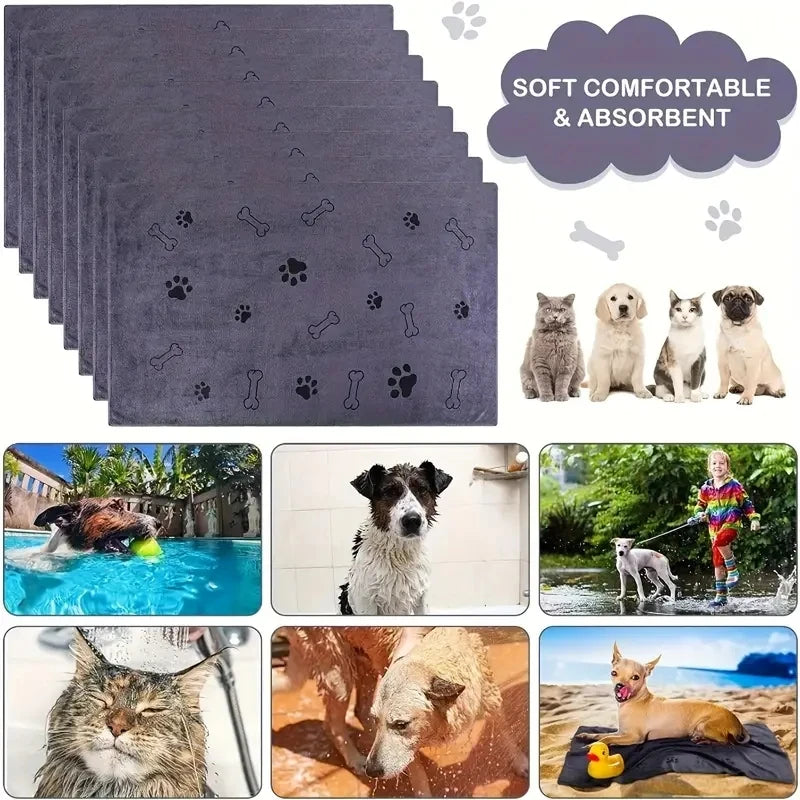 2PCS Soft Microfiber Dog Towels – Quick-Dry & Absorbent Pet Bath Towels
2PCS Soft Microfiber Dog Towels – Quick-Dry & Absorbent Pet Bath Towels