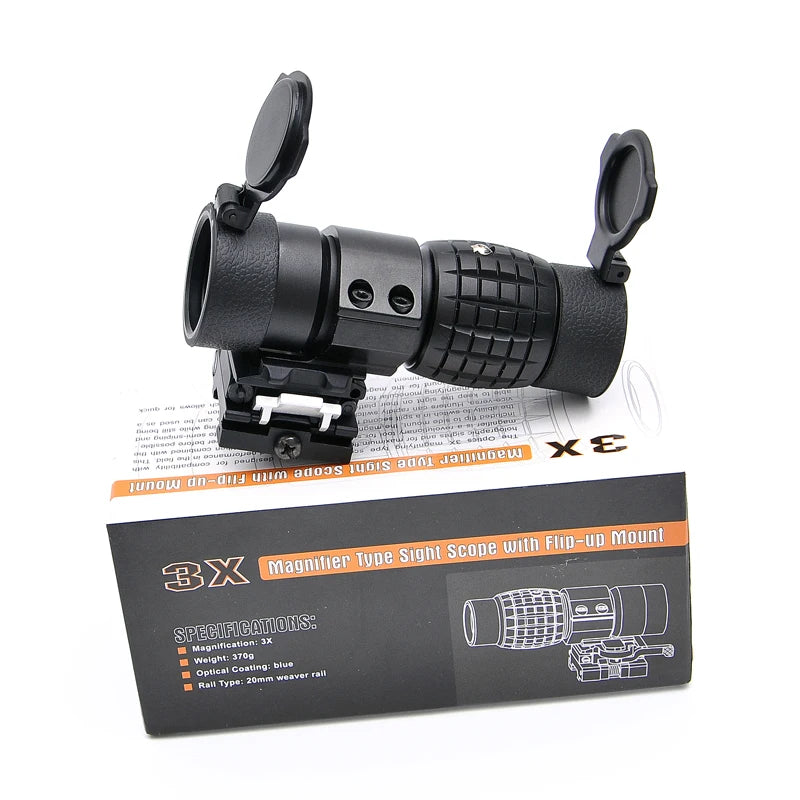 3x 4x Magnifier Red Dot 552 Scope Sight Hunting Riflescope
