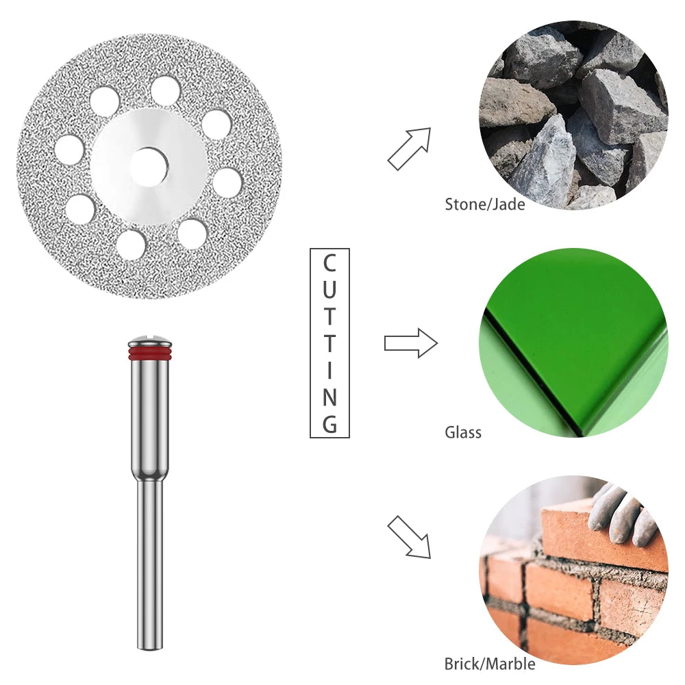 60Pcs Diamond Saw Blade Abrasive Cutting Disc Set