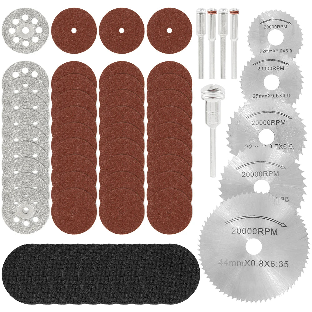 60Pcs Diamond Saw Blade Abrasive Cutting Disc Set