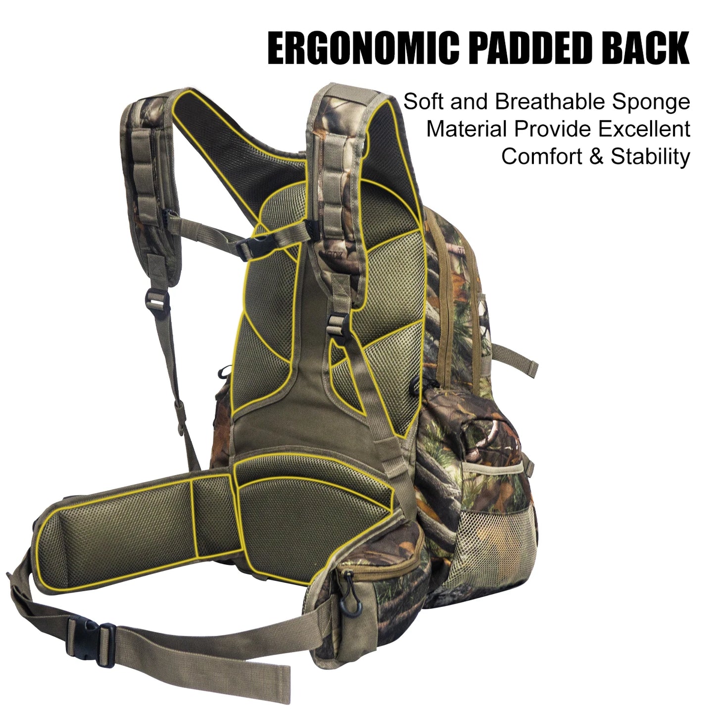 35L Hunting Backpack Camo Hunting Pack