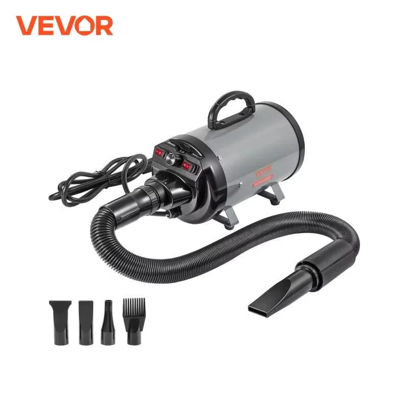 2000W Dog Blow Dryer with Adjustable Speed, Temperature Control, and 4 Nozzles**