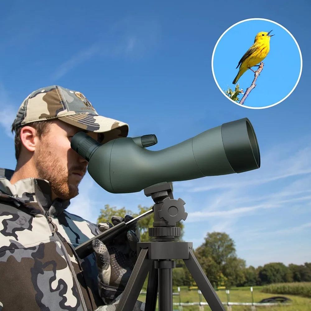 20-60x60AE 45 Degree Angled Spotting Scope with Tripod,