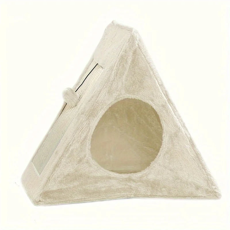 Plush Toy for Cats with Scratching Post