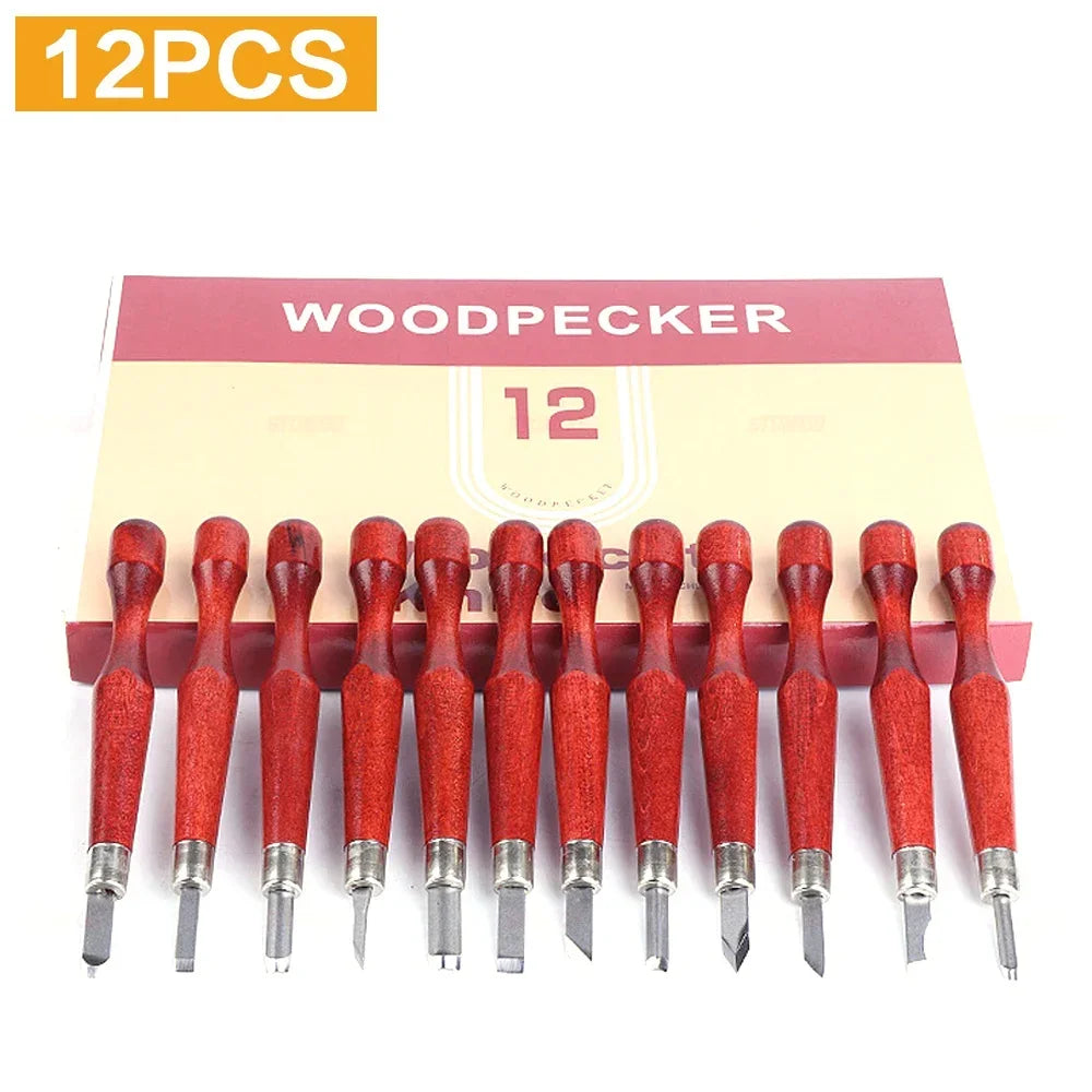STONEGO Wood Carving Knife Set Hand Chisels Tools Kit for Wood Resin Clay Soapstone Pumpkin Fruit Vegetables