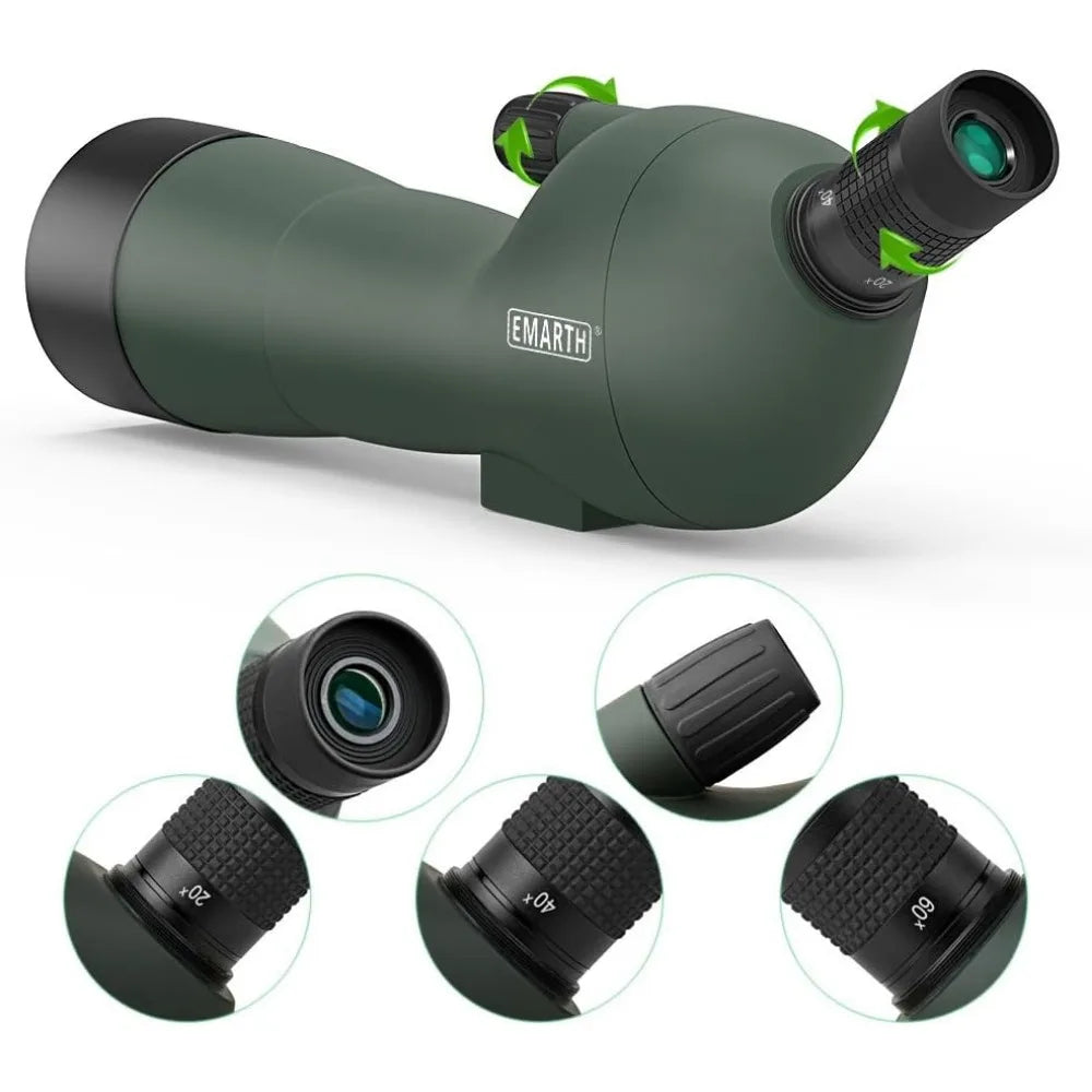 20-60x60AE 45 Degree Angled Spotting Scope with Tripod,